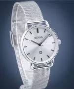 Zegarek damski BOWA Milan Silver-Black Tone Mesh 34
