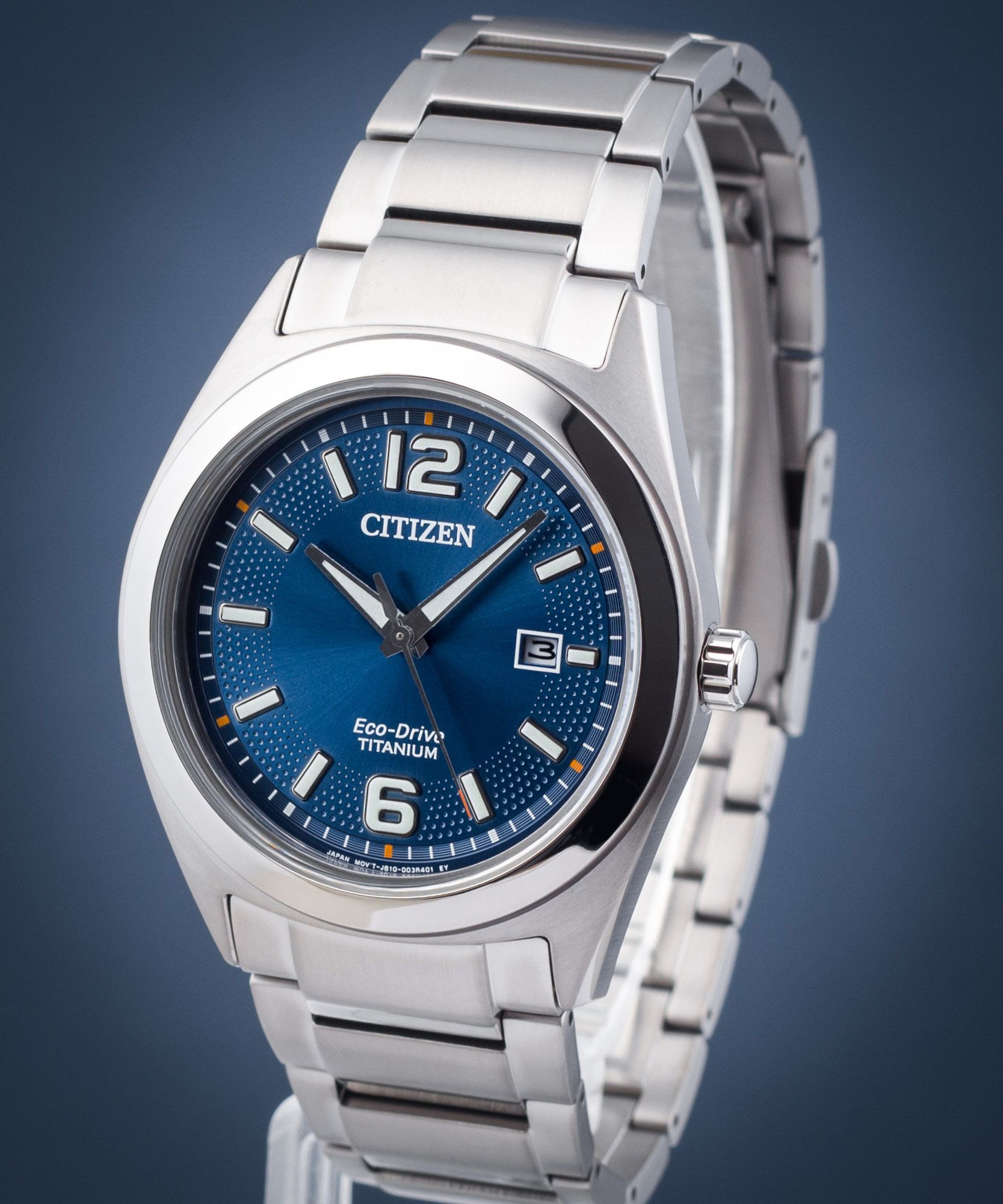Citizen Orologio Uomo Eco-Drive Titanio AW1641-81L - Quadrante Blu - 5