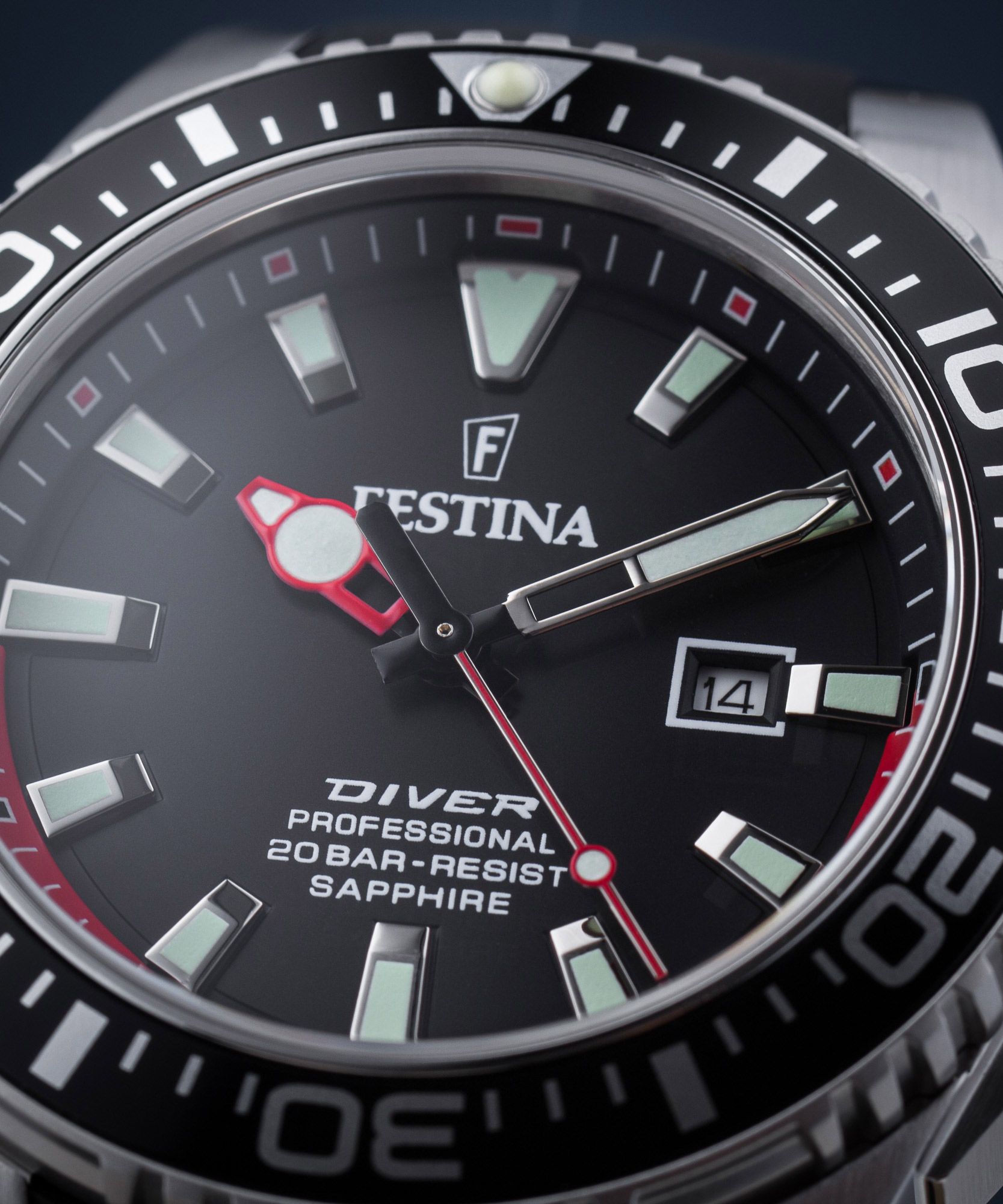 Festina F20664/1 The Originals – Orologio Uomo In Acciaio Inox 316L Con Cinturino In Gomma Blu – Quadrante Blu, Resistenza 20 ATM – Sportivo Ed Elegante - 4