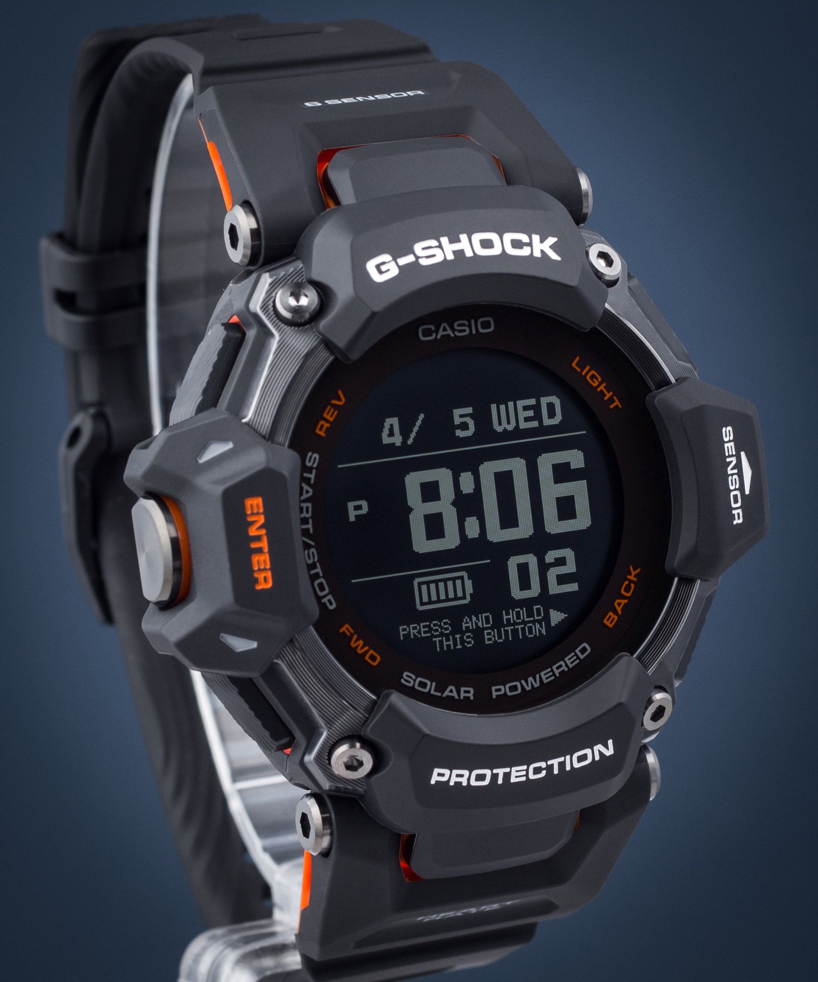 Casio G-Shock GBD-H2000-1AER Orologio Digitale Al Quarzo: Nero, Cassa In Resina, Smartwatch Funzioni Sport, Uomo
