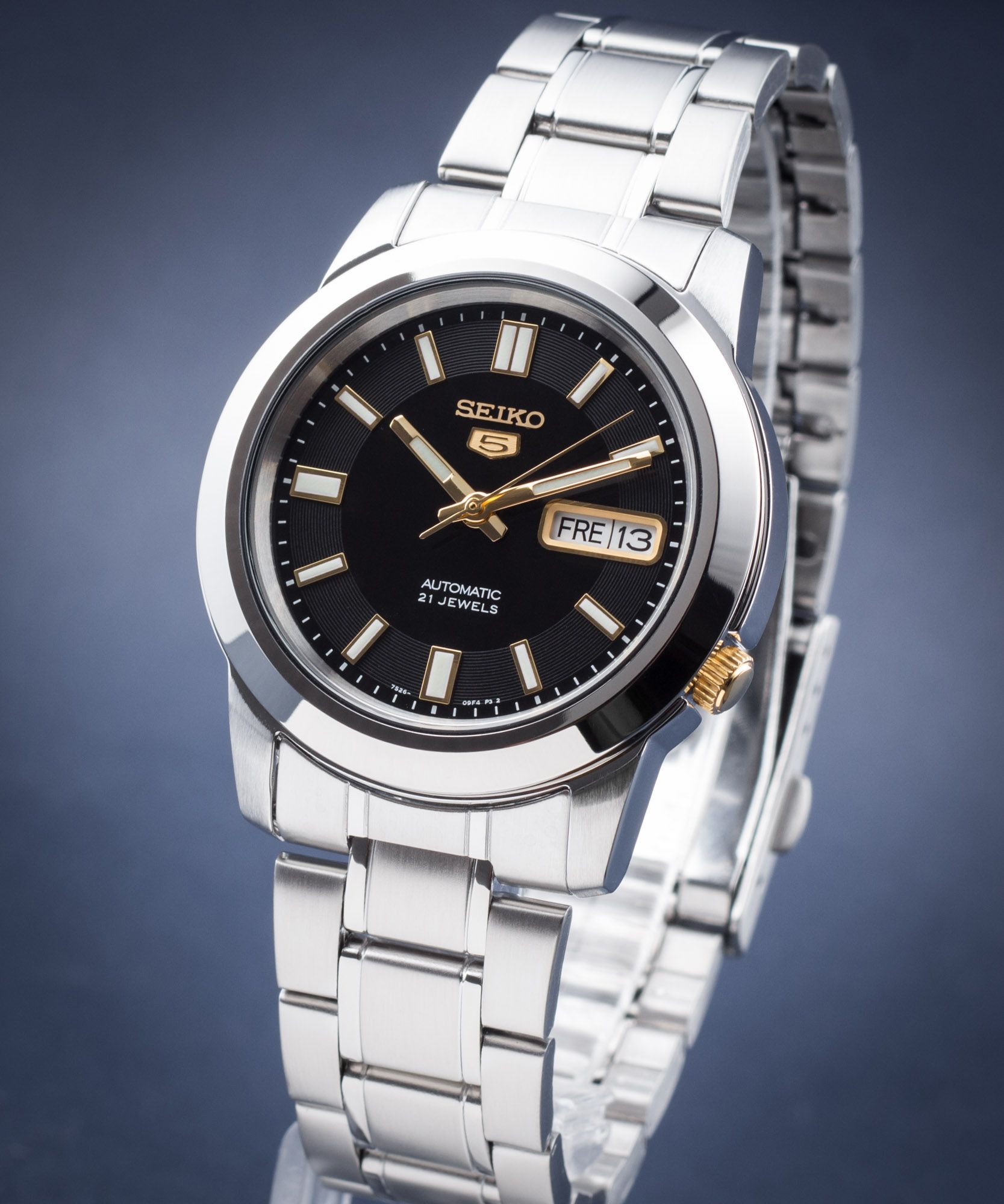Seiko 5 Sports Automatic Silver Case Silver Strap Silver Steel SNKK17K1 RRP