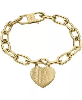 Bransoletka Fossil Harlow Linear Texture Heart