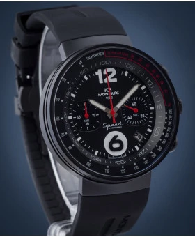 Zegarek męski Montjuic Speed Chrono Black x Black PVD
