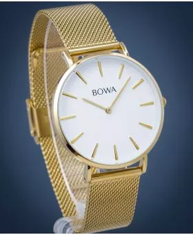 Zegarek BOWA New York White-Gold Mesh 38