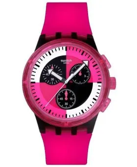 Zegarek Swatch Smash It Fuchsia Lines Chronograph
