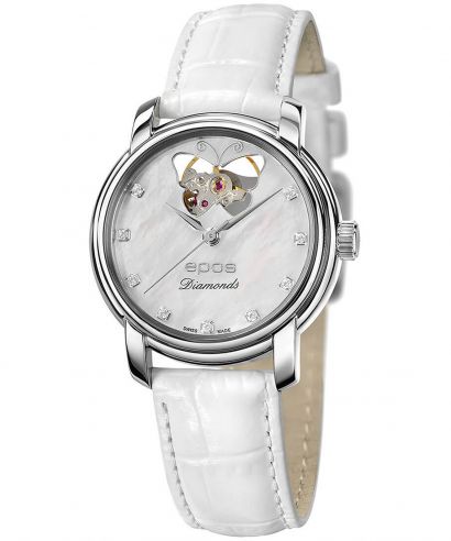 Zegarek damski Epos Ladies Diamonds Open Heart Automatic