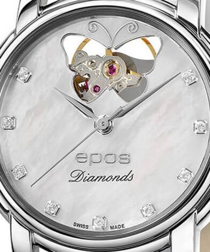 Zegarek damski Epos Ladies Diamonds Open Heart Automatic