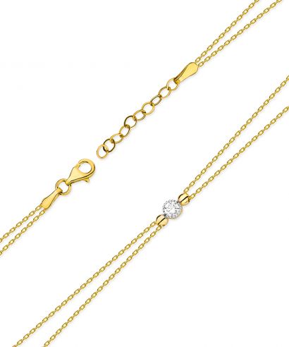 Bransoletka Bonore ze Złota próby 585 z diamentem 0,1 ct