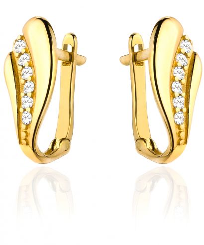 Kolczyki Bonore ze złota próby 585 z cyrkonią
