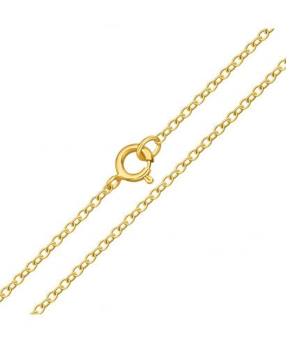 Łańcuszek Bonore 38 cm ze Srebra próby 925 pozłacanego Złotem 999 (24K) o szerokości 1 mm