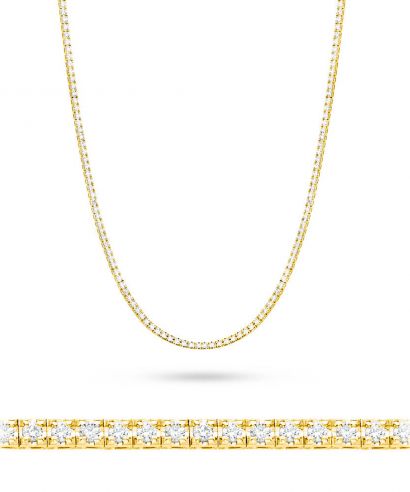 Naszyjnik Bonore ze Złota próby 585 z diamentem 4,38 ct