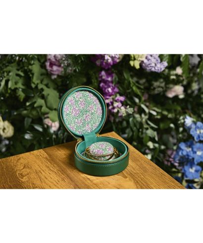 Okrągłe etui Wolf x Fiona Howard Forest Green Fruit Botanical na biżuterię