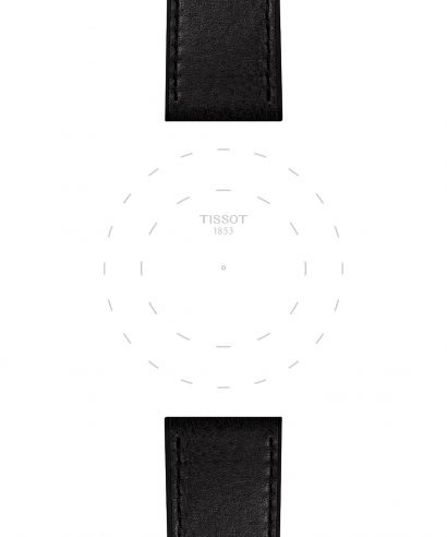 Pasek Tissot Leather Black 23 mm