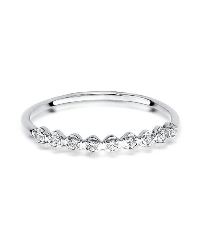 Pierścionek Bonore ze Złota próby 585 z diamentem 0,045 ct