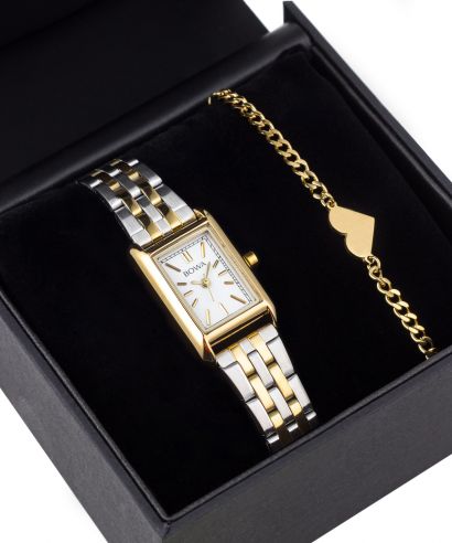 Zegarek damski BOWA Paris White Silver-Gold Steel 20 Gift Set