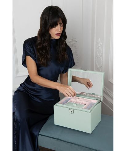 Pudełko na biżuterię Wolf x Liberty Julia Interior Print Sage rozmiar L