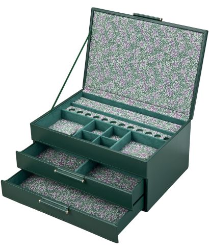 Pudełko z szufladami Wolf x Fiona Howard Forest Green Fruit Botanical na biżuterię