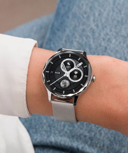 Smartwatch Garett Viva Srebrny SET