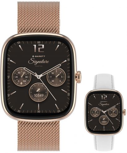 Smartwatch Garett Signature Flow Rose Gold Mesh SET