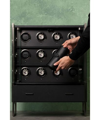 Szafa na zegarki z rotomatami Wolf Axis 12 PC Cabinet Powder Coat na 12 zegarków