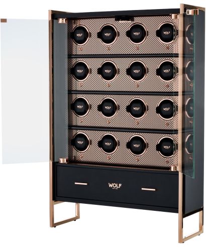 Szafa na zegarki z rotomatami Wolf Axis 16 PC Cabinet Copper na 16 zegarków