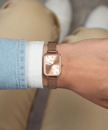 Zegarek damski BOWA Dubai Full Rose-Gold Mesh 20