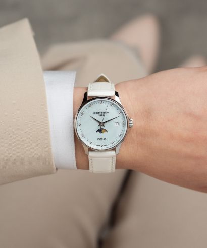 Zegarek damski Certina DS-8 Moonphase Lady