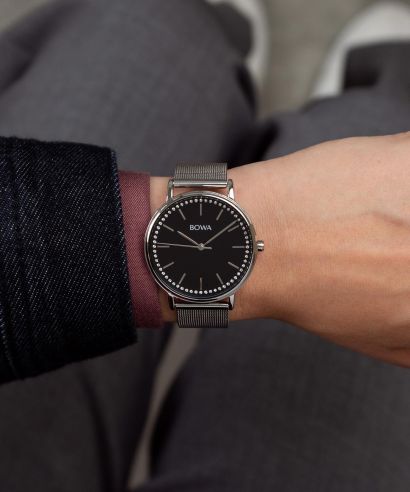 Zegarek BOWA Rio Black-Silver Mesh 38