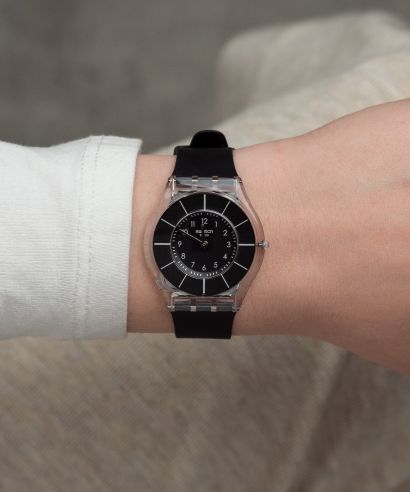 Zegarek damski Swatch Skin Black Classiness