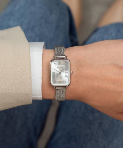 Zegarek damski BOWA Dubai Full Silver Mesh 20