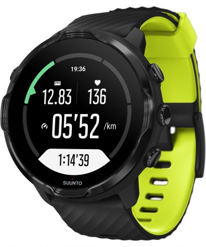 Zegarek smartwatch Suunto 7 Black Lime Wrist HR GPS Outlet