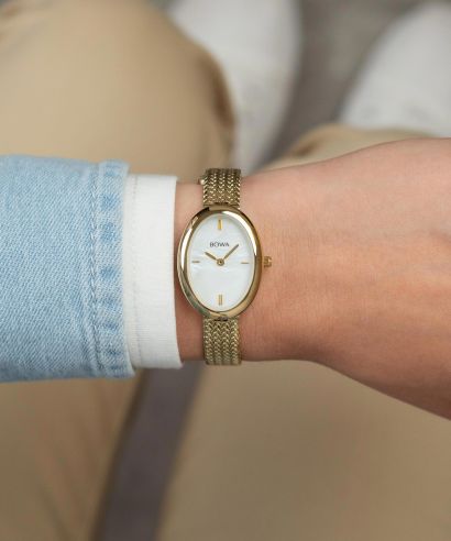 Zegarek damski BOWA Oslo Pearl-Gold Mesh 23