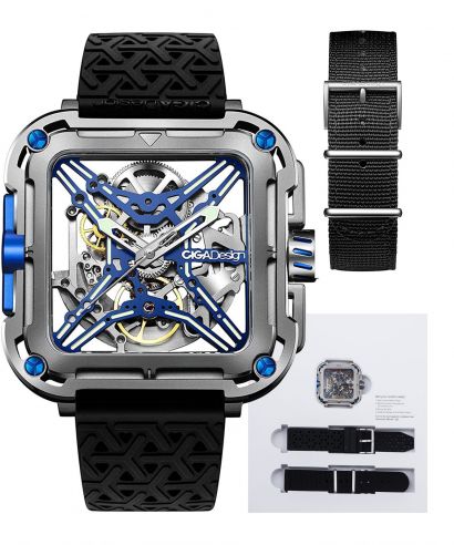 Zegarek męski Ciga Design X Series Gorilla Blue Titanium Automatic