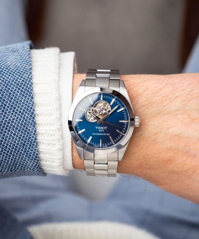 Zegarek męski Tissot Gentleman Powermatic 80 Open Heart
