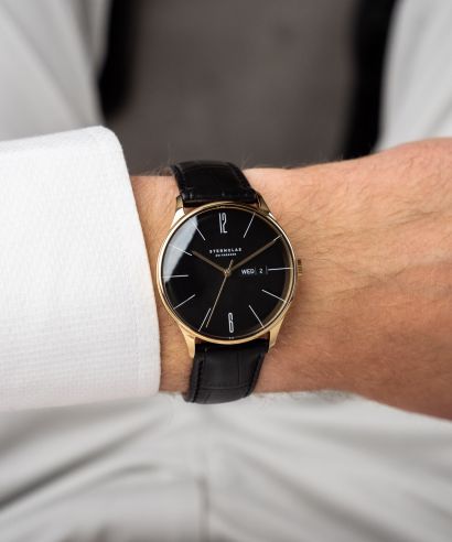 Zegarek męski Sternglas Berlin Metro Piano Black