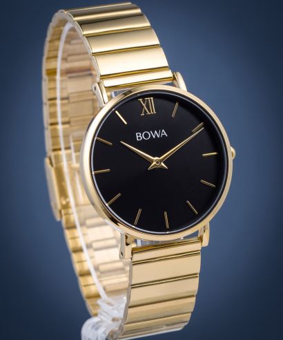 Zegarek damski BOWA London Black-Gold Steel 33