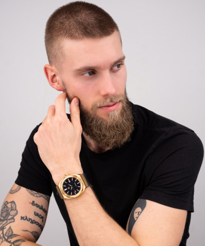 Zegarek męski Paul Rich Star Dust Gold Leather 42