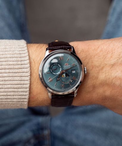 Zegarek męski Orient Bambino Sun & Moon Automatic