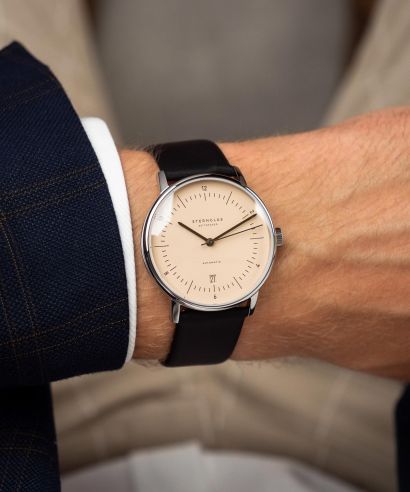 Zegarek męski Sternglas Naos Sand Brown Automatic