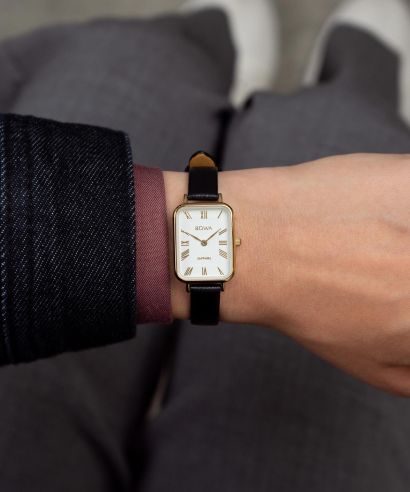 Zegarek damski BOWA Dubai White Black-Tone 20