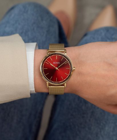 Zegarek BOWA Rio Red-Gold Mesh 38