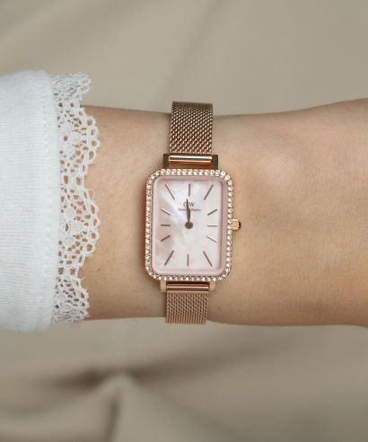Zegarek damski Daniel Wellington Quadro Lumine Bezel Melrose Pink 40