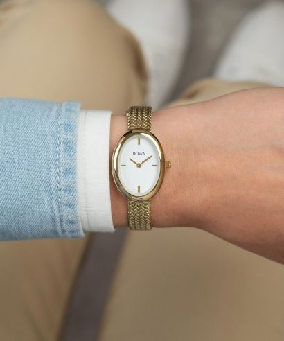 Zegarek damski BOWA Oslo White-Gold Mesh 23