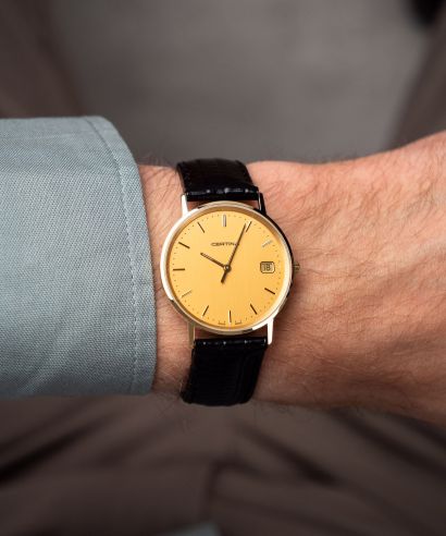 Zegarek męski Certina Priska Gent Gold 18K