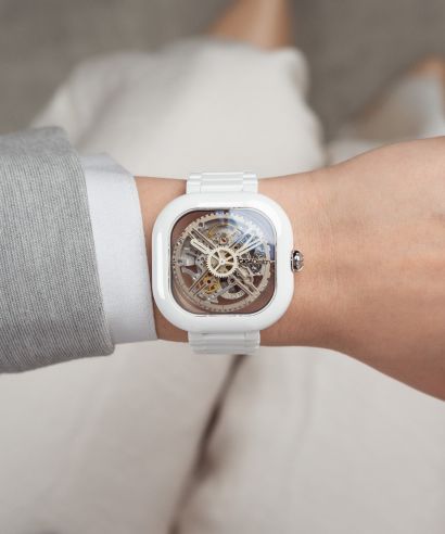 Zegarek damski Ciga Design X Series Ceramic Skeleton