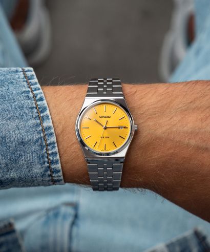 Zegarek męski Casio Timeless Collection zółty