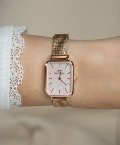 Zegarek damski Daniel Wellington Quadro Pressed Melrose Pearl 20