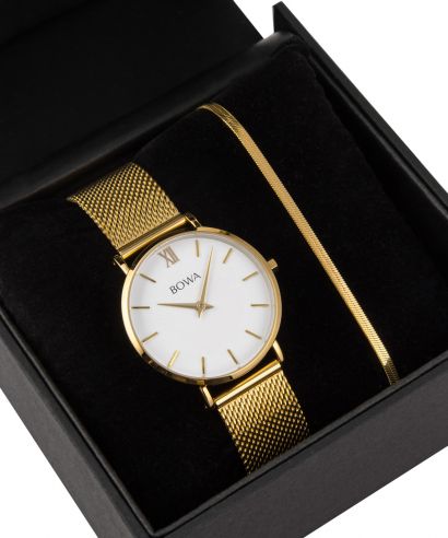 BOWA London White-Gold 33 Gift Set (zegarek + bransoletka)
