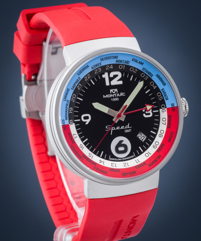 Zegarek męski Montjuic Speed GMT Red Outback