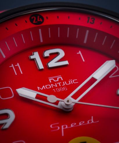 Zegarek męski Montjuic Speed Motorsports Ferrari F1 Inspired Red Maranello + pasek Montjuic
